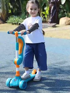 SK-M290 Mainan Anak Skuter Otoped Sepeda Duduk 3 Roda 2in1 Ada Musik Lagu Lampu Scooter Anak Roda