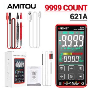 ANENG | Digital Multimeter Rechargeable ANENG 621A Smart 9000 Counts AC DC Voltage Current Capacitor Diode NCV Sensing Multimetro Tools