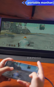 EXPOSE Portable Gaming Monitor for Laptop 16.1 Inches 144Hz laptop monitor extension 15.6 portable gaming monitor for pc