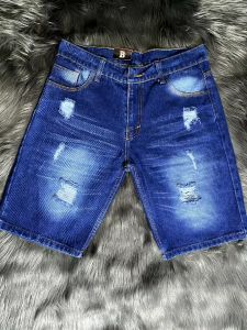 Celana Jeans Pendek Sobek Pria Cowok ilham Collection