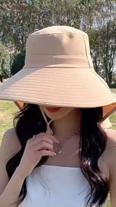 UV Protection Sun Hat for Women Neck Cover Adjustable Windproof Outdoor Hat