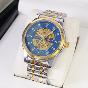 OLEVS | Đồng Hồ Đeo Tay Cơ Khí Sang Trọng Dành Cho Nam OLEVS 9901 Dây Đeo Bằng Thép Không Gỉ Tự Động Phát Sáng Chống Thấm Nước Với Lịch Tuần Trăng Và Lịch Đầy Đủ