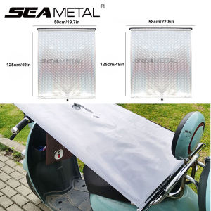 SEAMETAL Motorcycle Sun Shade Retractable UV Protection Waterproof Sunshade Curtain