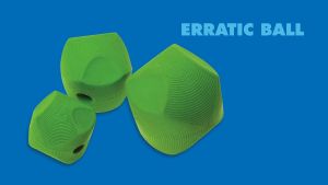 Chuckit! ERRATIC BALL บอลยางทรงเหลี่ยมกระเด้งหลายทิศทาง ปลอดภัยไร้สารพิษ มีรูใส่ขนม ทนทาน Dog Toy