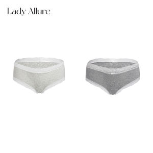 Thermal Warm Cotton Mid-waist Lace Briefs