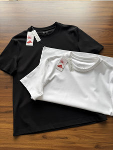 Classic Inheritance Mens Short Sleeve T-Shirt Pure White Base Layer Shirt Fashionable Urban Style Breathable Cotton Business Casual