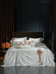35 Moom Silk Hand Embroidery Bed Set