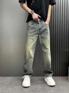 กางเกงยีนส์ทรงตรงหลวมๆ สำหรับผู้ชาย กางเกงขายาวทรงตรงสไตล์สตรีท เอฟเฟกต์เก่า กางเกงขายาวทรงกว้าง ฤดูใบไม้ร่วง/ฤดูหนาว ใหม่ล่าสุด