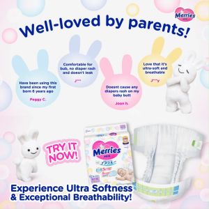 Merries Super Jumbo Tape Diapers L (48s x 4 Packs)