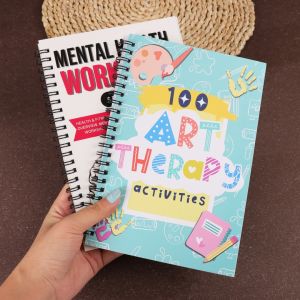 100 Art Relaxation WorksheetsAdult Mental Health 6-in-1 Book Self  for Teens Relaxation and Self-Acceptance