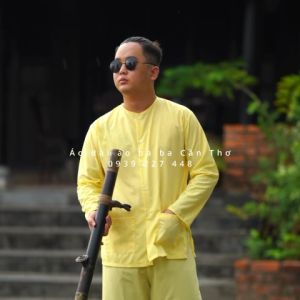 Bộ Bà ba vàng nam bộ- Áo bà ba lụa lẻ nam bộ - Có bộ bà ba Bigsize- may sỉ bà ba toàn quốc - May bộ bà ba theo yêu cầu