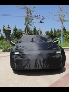 2025 New car cover car cover waterproof and sunproof PVC 3 Layer Cotton car cover sedan car cover suv pick-up for INNOVA VIOS with Zipper car cover