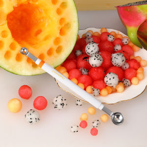 Stainless Steel Fruit Carving Tool Set Small Watermelon Ball Scoop Knife Kit Kitchen Gadget for Cutting And Serving Fruits