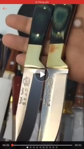 Dao gọt trái cây dao gọt hoa quả Mông cổ có bao da không gỉ sắc bén xịn xò