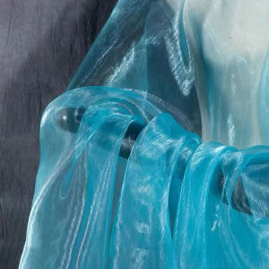 Iridescent Flashing Gradient Organza Tulle Fabric By Meter For Evening Gown Fashion Design Shiny Clothes Party Stage Decoration