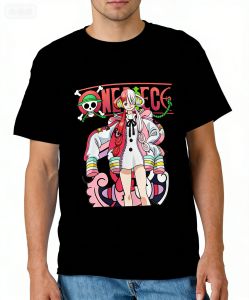 Bandai | Summer Relaxing and Comfortable Uta One Piece A Uta One Piece A Uta One Piece Classic T-Shirt 2026 New Cotton Summer Men Tshirt