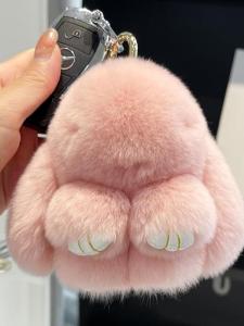 Defasilk | Cute Rabbit Furry Keychain