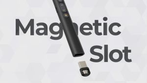 CNAGAIN Clicker นำเสนองานนำเสนอ PowerPoint2 In 1 USB พรีเซนเตอร์ประเภท C ตัวคลิก Powerpoint ไร้สายระยะไกลที่มีการควบคุมระดับเสียงสำหรับ Windows/mac/laptop