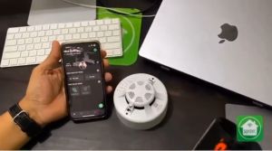 Cảm Biến Khói Hunonic Smoke Sensore Sensor Công Nghệ Bluetooth Mesh - Dễ Dàng Sử Dụng Và Lắp Đặt - Chinh Hãng Bảo Hành 12 Tháng