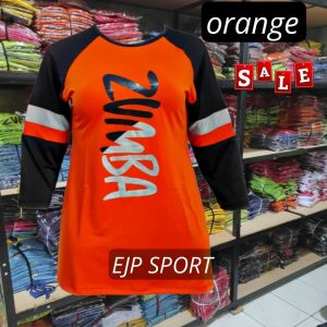 baju senam zumba stip tangan 3/4