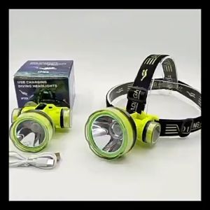 LED Headlamp Fishing Headlight Head Lamps Waterproof Super Bright Camping Light Rechargeable Flashlight