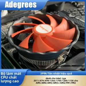 Quạt Làm Mát CPU 3PIN Yên Tĩnh Cho Máy Tính Để Bàn - Bộ Làm Mát Tản Nhiệt Tương Thích Với Intel LGA 1150/1151/1155/1156/1200/1700 AMD AM3/AM4