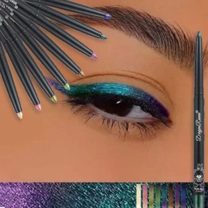 Chameleon Eyeliner Gel Pen Waterproof Shiny Chrome Eye Shadow Liner Pencil Glitter Pearl Green Gold Lying Silkworm Eyes Makeup