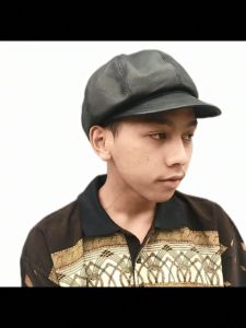 promo topi bareta - topi kulit domba aslii  (banyak varian warna) COD - Topi Unisek