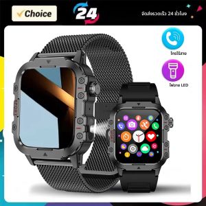 2025 ใหม่สําหรับ Xiaomi ทหารสมาร์ทนาฬิกาผู้ชาย IP67 3ATM กีฬากลางแจ้งฟิตเนส Tracker Health Monitor 1.44 นิ้ว BT Call smartwatch