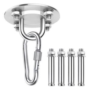 Heavy Duty Swing Hooks Hammock Wall Mount Anchor Hooks Ceiling Hook With 4 Screws Aerial Yoga Sandbag Swing Gym Accessories