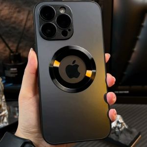 Magsafe Magnetic Absorption Full Cover Anti-Fall Phone Case for  15Pro Max 14 New Model 13Pro 12 And 11 with Built-In Lens Film