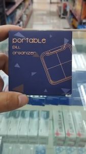 4 Compartments Split Portable Pill Organizer Box Medicine Storage Box | Supplement Container | Bekas Ubat | Kotak Ubat