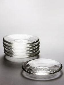 JOTO | Glass Transparent Teacup Holder Saucer