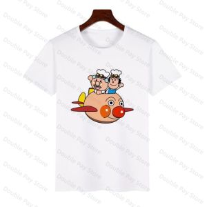 Bandai | Anpanman Graphic T Shirt Kawaii Anime Tee Summer Soft Casual Tops For Family Outfits Kids Tshirt Mens Shirts Woman t-shirts