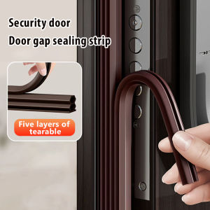 6M Doors Window Soundproof Seal Strip Self-Adhesive Rubber Foam Adhesive Strip Water Retaining Windproof Sealing Strip Guard