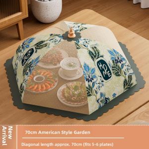 MONLEYTA | Foldable Food Cover Dustproof Flyproof Kitchen Table Leftovers Cover New 2025 Model Manliata French Style PE Material