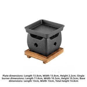 Japanese Style Restaurant Grade Aluminum Alloy Charcoal BBQ Grill Cast Iron Cooking Stove No Logo Customizable Tea Boiling Stove