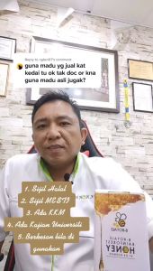 B-ROYALE TROPICAL RAINFOREST PURE HONEY / MADU TROPIKA ASLI BY DR NORMAN 1 KG / 500G