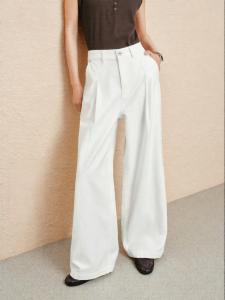 PEACEBIRD | Loose Wide Leg Straight Jeans Autumn