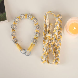 สายรัดกระเป๋าถือแบบทอสามในหนึ่ง สายรัดกระเป๋าสะพายข้างแบบปรับได้ สายรัดกล้องสำหรับผู้หญิง ดีไซน์ดอกไม้ สายรัดโทรศัพท์มือถือแบบทอ