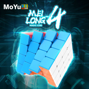 Moyu Meilong 4x4 Magic Speed Cube Stickerless Professional Fidget Toys Meilong 4 Cubo Magico Puzzle Childrens Gifts
