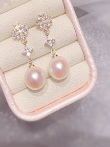 ต่างหูห้อยลูกปัดคริสตัลสไตล์ฤดูหนาวแบบเรียบง่ายและหรูหรา ห้อยหูแบบรูปต้นไม้ เครื่องประดับแฟชั่นระดับไฮเอนด์