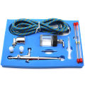 Bộ Cọ Phun Tác Động Kép Di Động Với Kim Và Vòi Phun 0,2mm 0,3mm 0,5mm Cho Bánh Thủ Công Sơn Nghệ Thuật Bộ Súng Phun Máy Nén Khí Điện Cho Gia Đình DIY. 