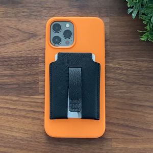 Magbak Genuine Leather Phone Wallet Sleeve |Efficient Cards Access compartments with Ring holder l Convenient Phone Stand with RFID card Protection