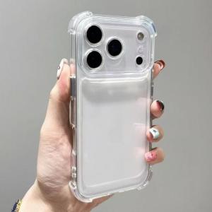 Luxury Shockproof Transparent Phone Case for IPhone 17 Air 16 15 14 13 12 11 Pro Max Lens Protector Clear Soft Bumper Back Cover