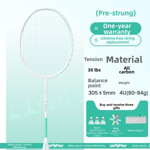 WAVAW | Custom String Tension Carbon Fiber Badminton Racket