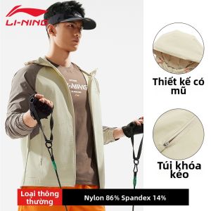 Li-Ning | Áo Khoác Thể Thao Nam Có Mũ Co Giãn Đa Chiều Thoáng Khí