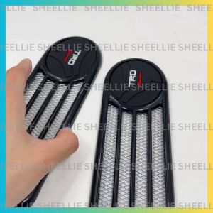 2 PCS Universal Air Flow For Car Hood Scoop Car Decoration Silver and Black High Quality