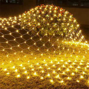 Christmas Garlands LED String Christmas Net Lights Fairy Xmas Party Outdoor Garden Wedding Decoration Curtain Light