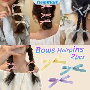 ItemMart Fashion Bows Hair Clips Hairpins Hair Accessories Sweet Style 2pcs